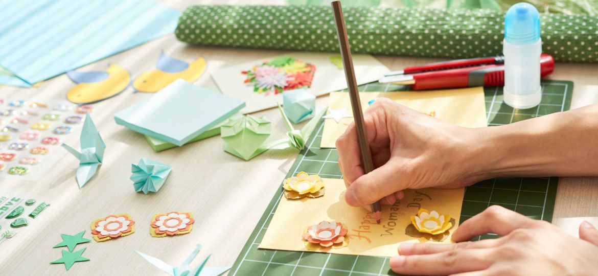 Making Handmade Present for Mom